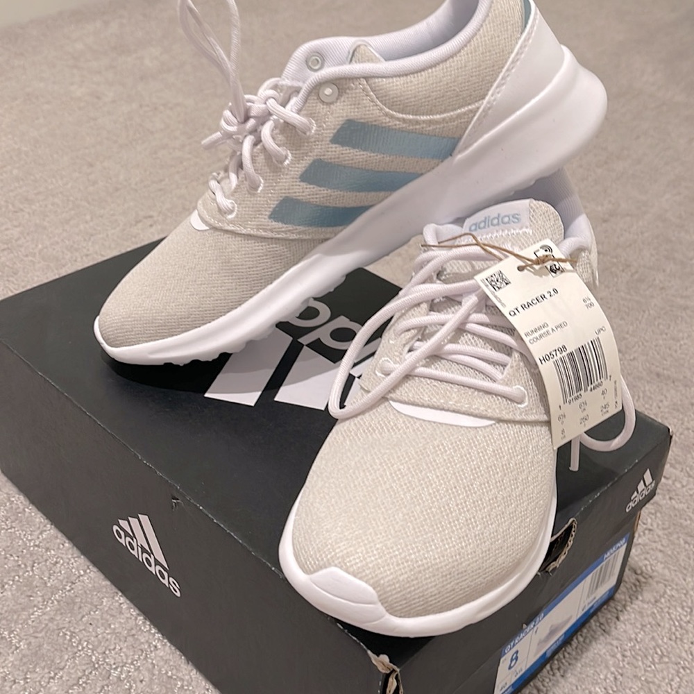 Adidas QT Racer 2.0 'White Vision Metallic' H05798